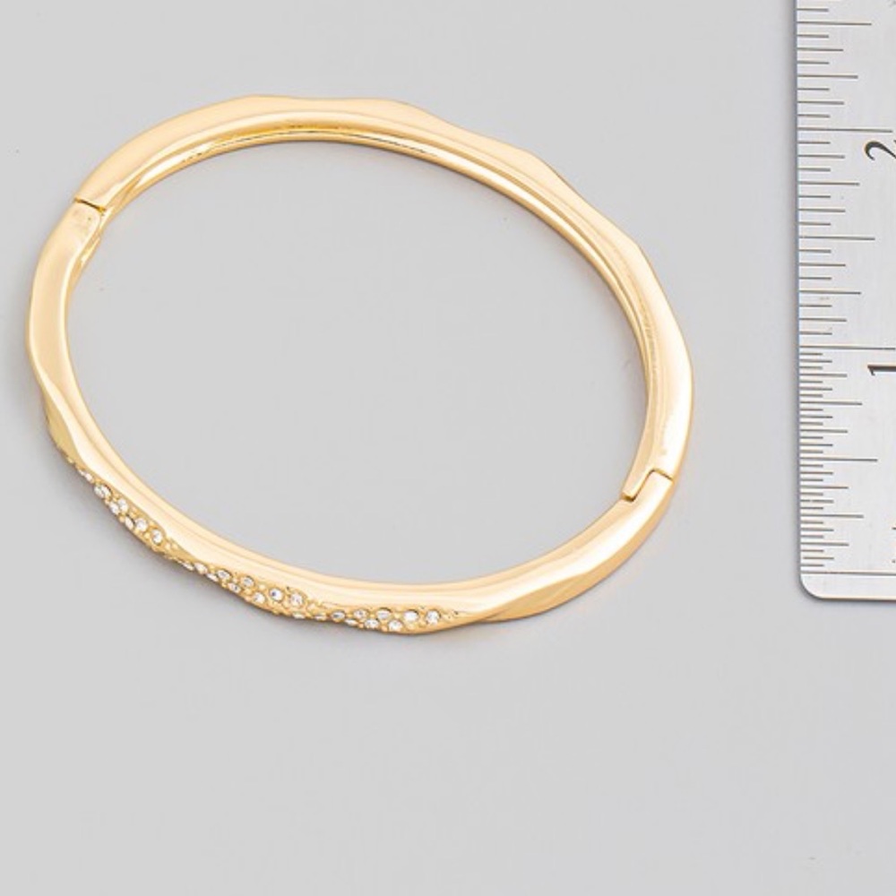 Fabulous Parisian Faux Diamonds Love Bracelet bangle stainless steel - Picture 4 of 4